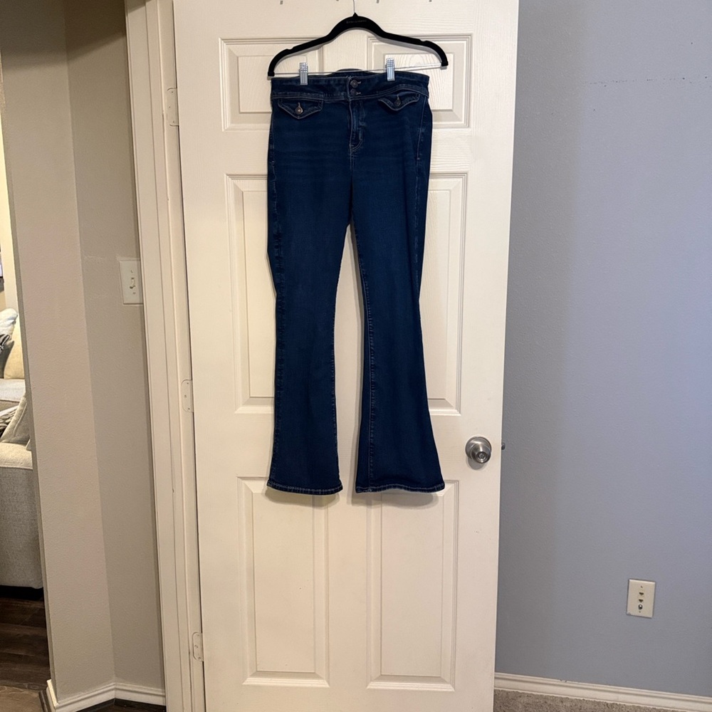 American Eagle Outfitters Dark Navy Boot Cut Jeans